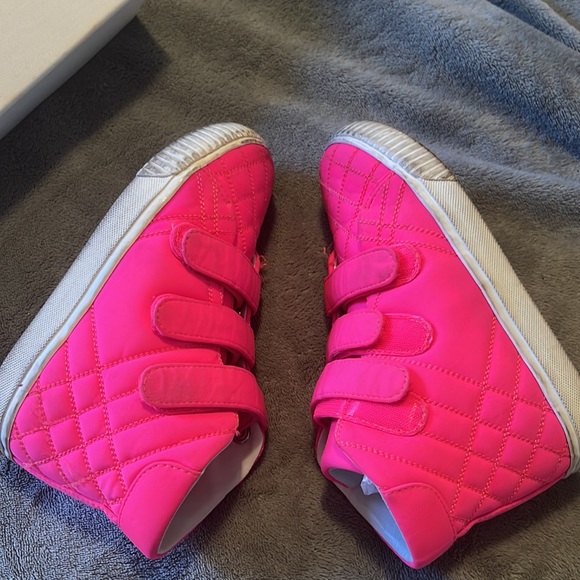Size 29 hot pink Burberry HighTops - Picture 4 of 12